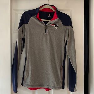 patriots 1/4 zip NFL shirt